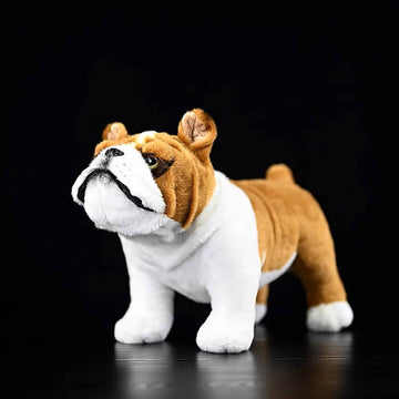Realistic Bulldog Stuffed Animal Plush Toy, Lifelike Plushies
